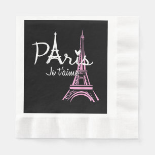 Serviette En Papier I Love Paris Tour Eiffel France Souvenir français