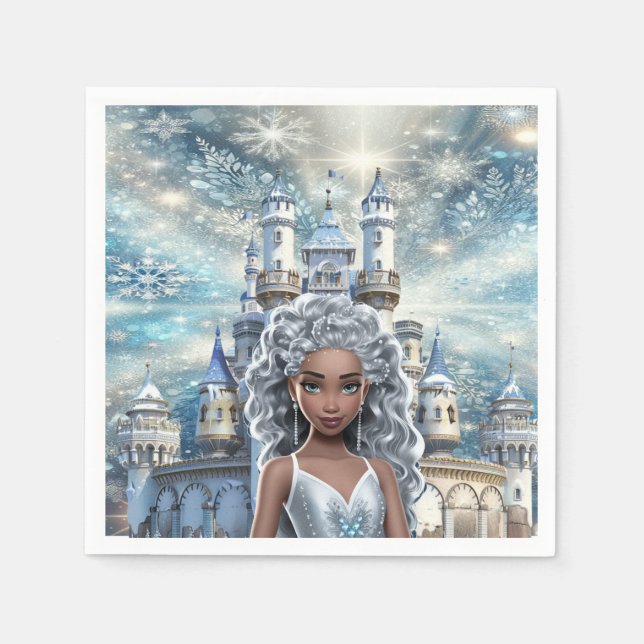 Serviette En Papier Ice Princess (Devant)