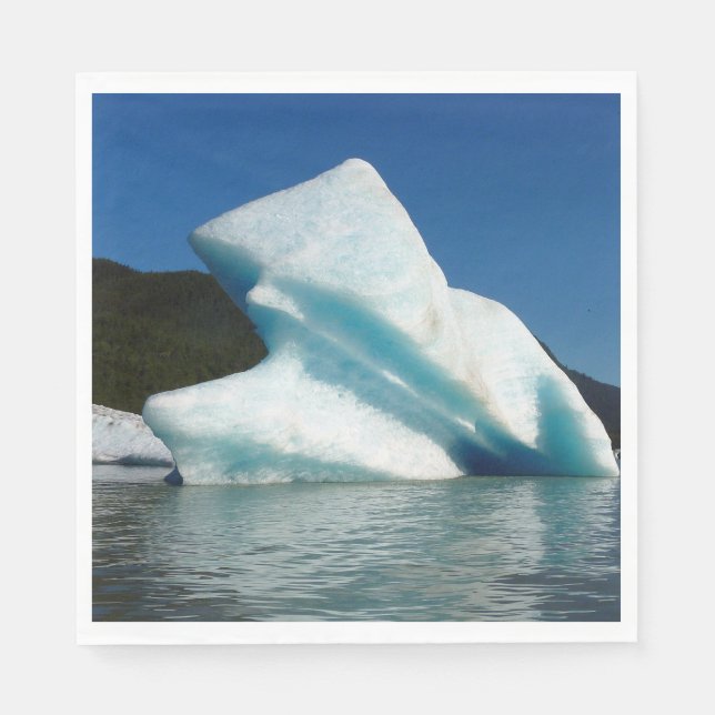Serviette En Papier Iceberg sur le lac Mendenhall en Alaska (Devant)
