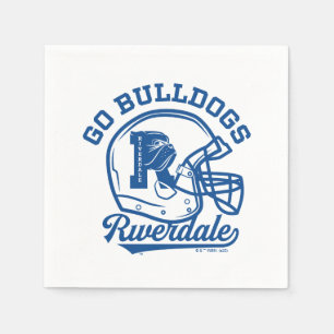 Serviette En Papier Icône de casque de football Go Bulldogs