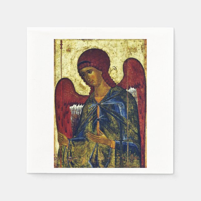 Serviette En Papier Icône orthodoxe Saint-Ange Gabriel (Devant)