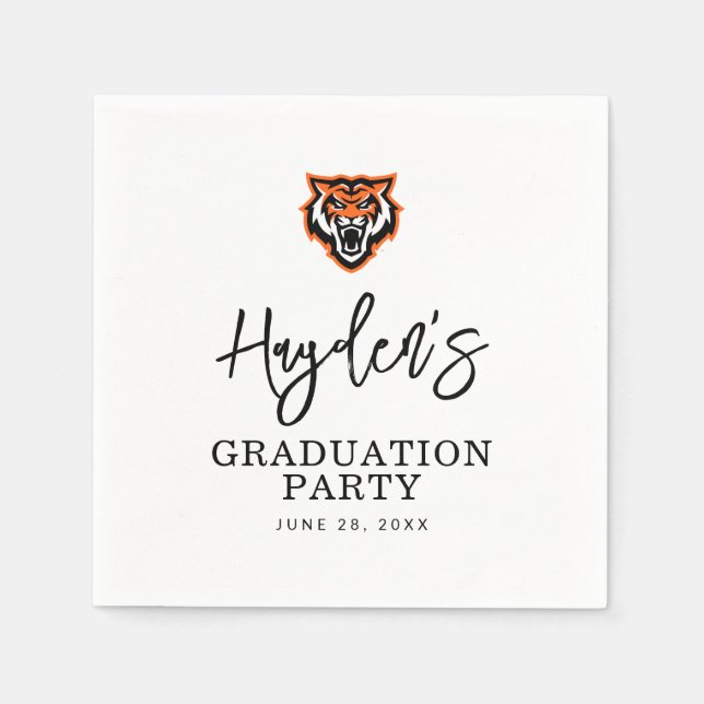 Serviette En Papier Idaho State University Bengals Spirit Design (Devant)