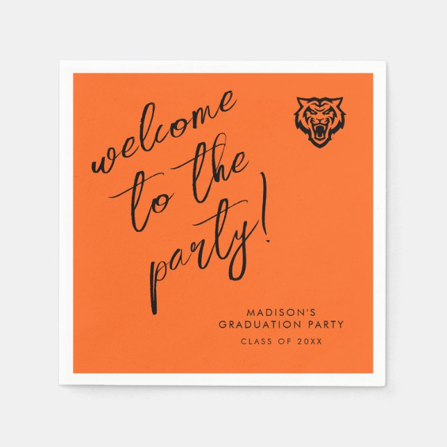 Serviette En Papier Idaho State University Bengals Spirit Design (Devant)