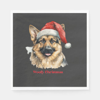 Serviette En Papier Idées de cadeaux de Noël pour chien berger alleman