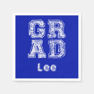 Serviette En Papier Idées personnalisées Graduation Chalboard Style