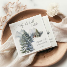 Serviette En Papier Il fait froid à l'extérieur de Winter Wonderland