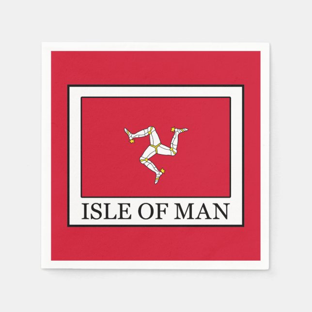 Serviette En Papier Île de Man (Devant)