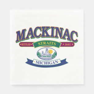 Serviette En Papier Île Mackinac Michigan