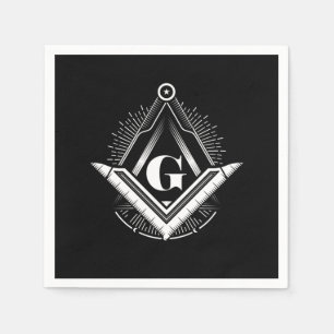 Serviette En Papier Illuminati Masonic Conspiration Triangle Pyramide 