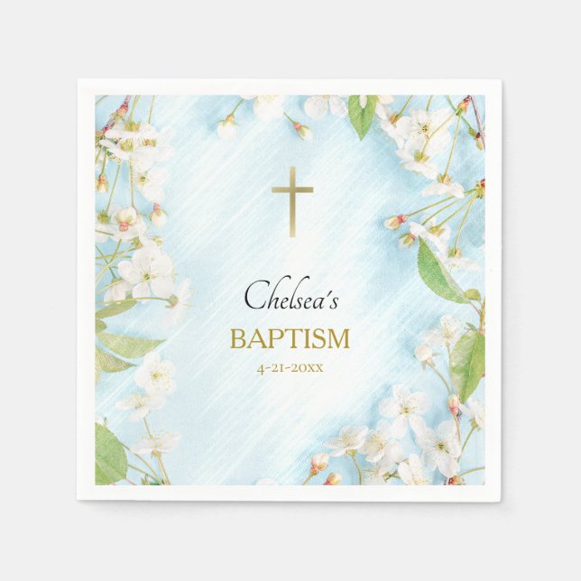 Serviette En Papier Illumination Baptême chrétien orthodoxe (Devant)