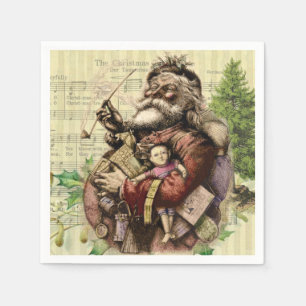 Serviette En Papier Illustration classique de Thomas Nast du Père Noël