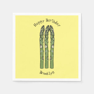 Serviette En Papier Illustration d'Asparagus