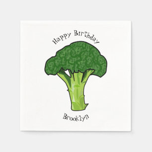Serviette En Papier Illustration de Broccoli