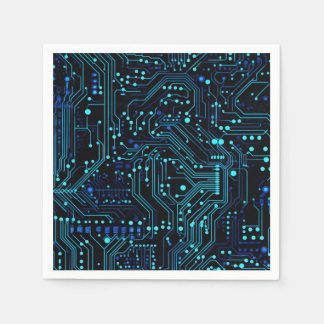 Serviette En Papier Illustration de conception de carte de circuit Cus