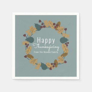 Serviette En Papier Illustration de couronne de poire élégante de Than