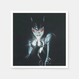 Serviette En Papier Illustration de couverture de Batman Catwoman Face