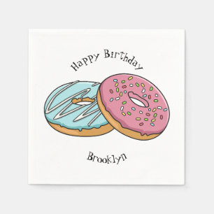 Serviette En Papier Illustration de Donut