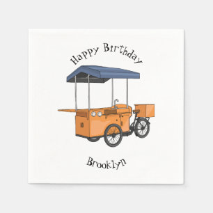 Serviette En Papier Illustration de la carotte de vélo