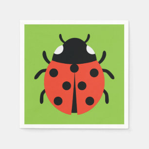 Serviette En Papier Illustration de Ladybug
