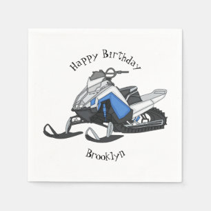 Serviette En Papier Illustration de motoneige