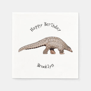 Serviette En Papier Illustration de Pangolin