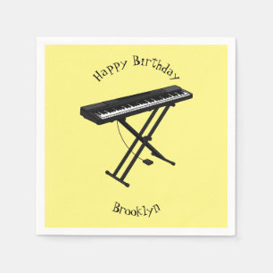 Serviette En Papier Illustration de piano clavier