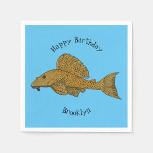 Serviette En Papier Illustration de poisson Pleco