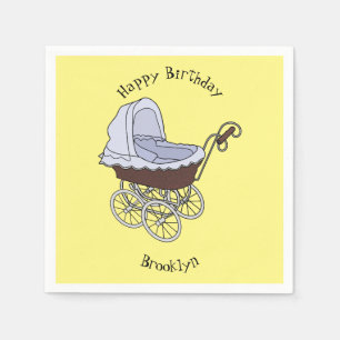 Serviette En Papier Illustration de poussette