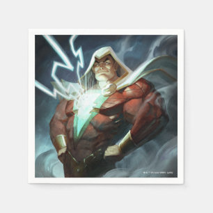 Serviette En Papier Illustration de Shazam en crise infinie