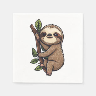Serviette En Papier Illustration de Sloth