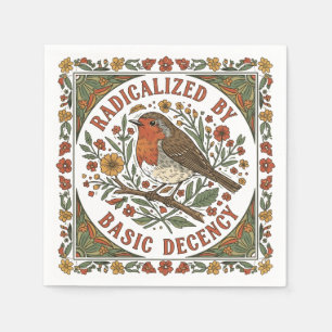 Serviette En Papier Illustration d'oiseau radicalisé par la décence él