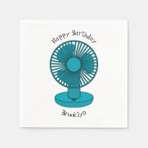 Serviette En Papier Illustration du ventilateur