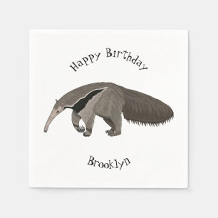 Serviette En Papier Illustration d'un dessin animé d'Anteater