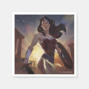 Serviette En Papier Illustration d'une femme en crise infinie