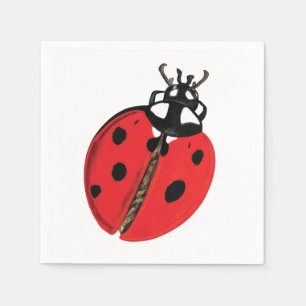Serviette En Papier Illustration Lady Bug