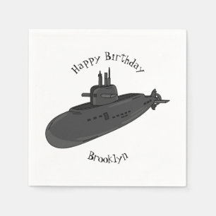 Serviette En Papier Illustration sous-marine