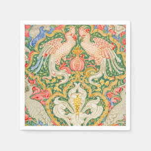 Serviette En Papier Illustration vintage de Walter Crane avec un cacat