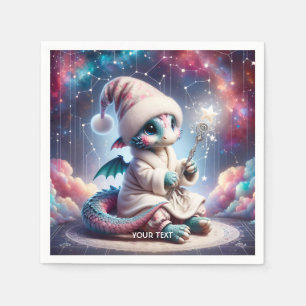 Serviette En Papier Imaginaire Bébé mignon Dragon Personnel