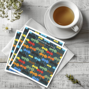 Serviette En Papier Imaginaire de vol de l'aile Dragon Blue