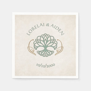 Serviette En Papier Imaginaire médiéval Celtic Mariage