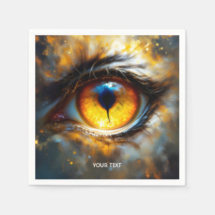 Serviette En Papier Imaginaire Tigre mou Oeil orange