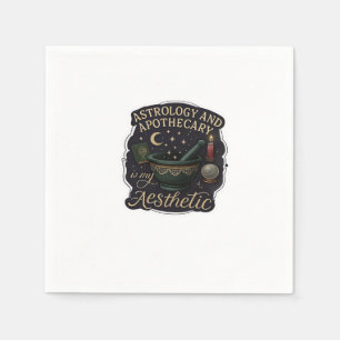 Serviette En Papier Imaginaire Whimsigoth - Forêts mystiques, Lunes et
