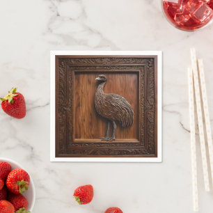 Serviette En Papier Impression 3d Wood Australian Emu