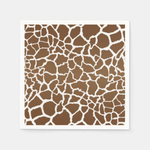 Serviette En Papier Impression de girafe
