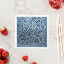 Serviette En Papier Impression de poisson bleu et noir