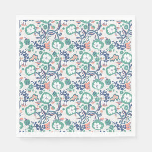 Serviette En Papier Impression florale contemporaine