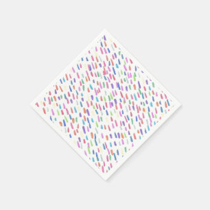 Serviette En Papier Impression goutte pluie arc-en-ciel