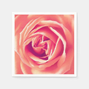 Serviette En Papier Impression rose corail