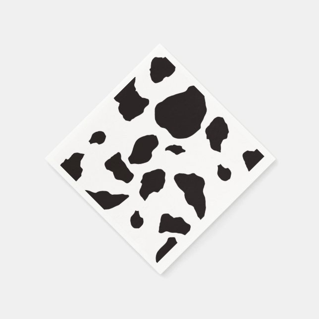 Serviette En Papier Impression vache (Coin)