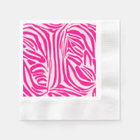 Impression zèbre rose